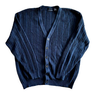 Mens Cable Knit Cardigan Sweater
